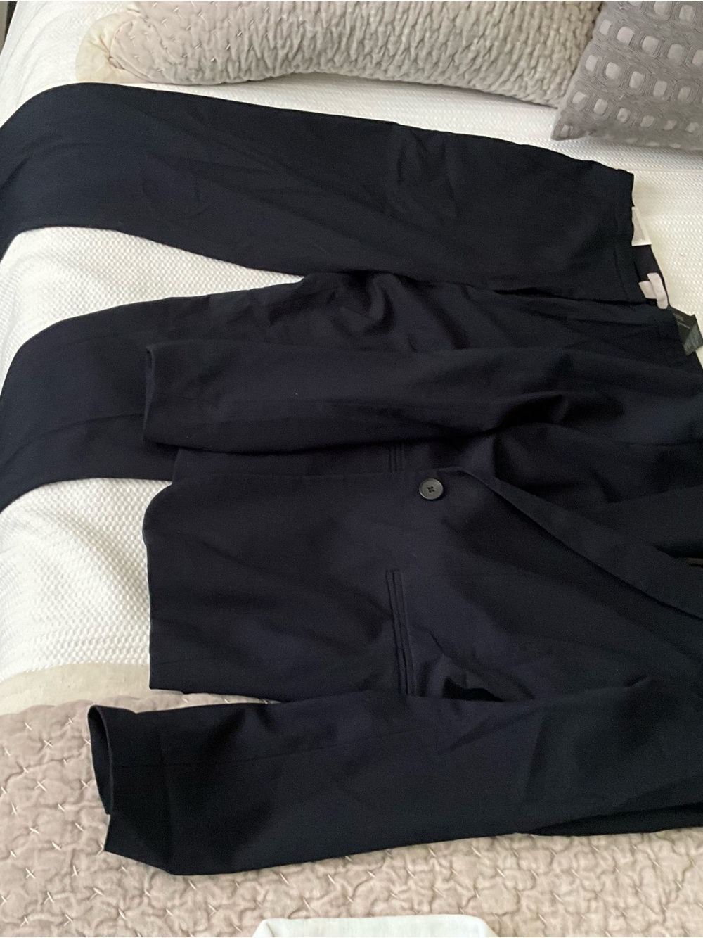 H&M Black Women's Pantsuit Two-Piece Blazer and Trousers